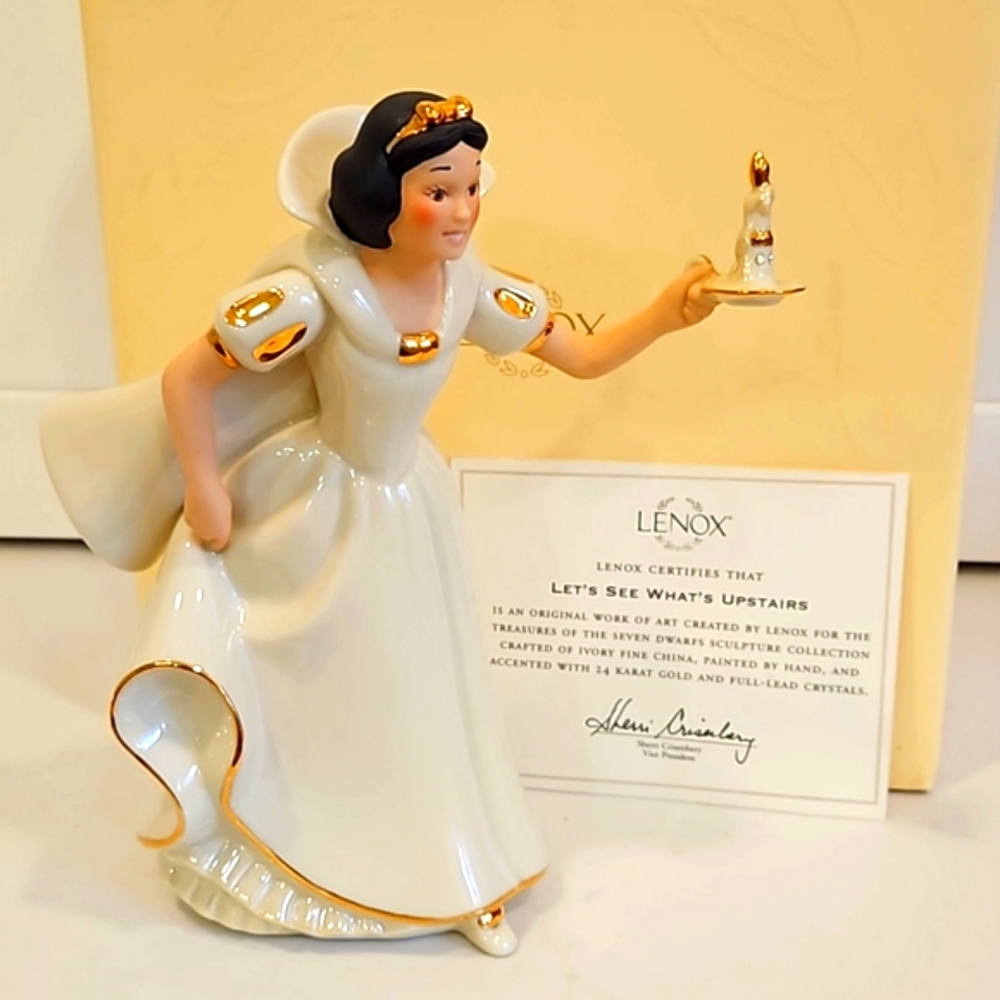 Lets See Whats Upstairs.  LENOX DISNEY SHOWCASE porcelain figurine.